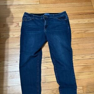 Women's Dark Blue Jeans cropped